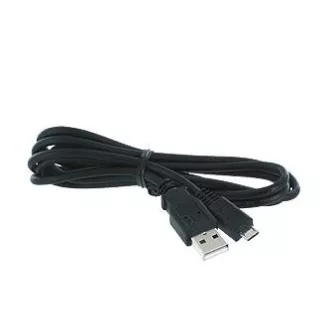 USB kabel (2.0), USB A samec - microUSB samec, 1.8m, černý