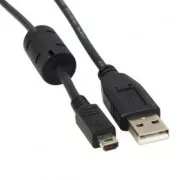 USB kabel (2.0), USB A samec - 14-pin samec, 26718, 1.8m, černý, FUJI, DOPRODEJ