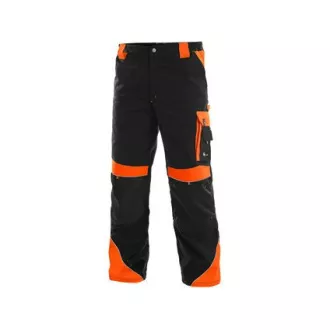 Kalhoty do pasu CXS SIRIUS BRIGHTON, černo-oranžová