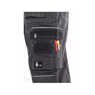 Kalhoty do pasu CXS ORION TEODOR PLUS, pánské, šedo-černé