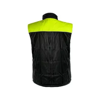 Pánská zimní vesta SEATTLE, fleece, černo-žlutá