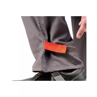 DESMAN kalhoty do pasu šedá/oranžová