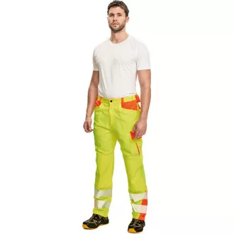 LATTON kalhoty žlutá/oranžová