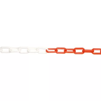 JSP Řetěz plast 6mm/25m červená/bílá