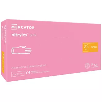 NITRYLEX PINK - Nitrilové rukavice (bez pudru) růžové, 100 ks