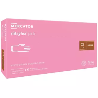 NITRYLEX PINK - Nitrilové rukavice (bez pudru) růžové, 100 ks