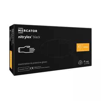 NITRYLEX BLACK - Nitrilové rukavice (bez pudru) černé, 100 ks