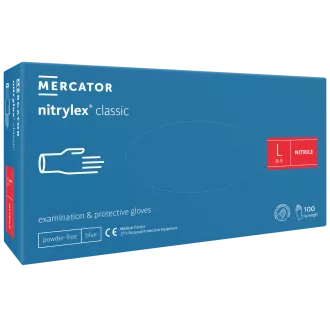 NITRYLEX CLASSIC - Nitrilové rukavice (bez pudru) modré, nesterilní - 100 ks
