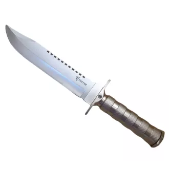 Taktický nůž MILITARY FINKA SURVIVAL 35 cm černý/stříbrný