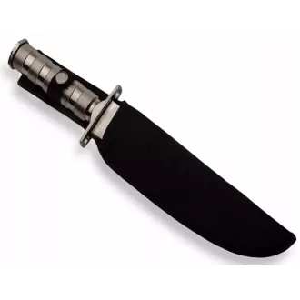 Taktický nůž MILITARY FINKA SURVIVAL 35 cm černý/stříbrný