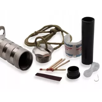 Taktický nůž MILITARY FINKA SURVIVAL 35 cm černý/stříbrný