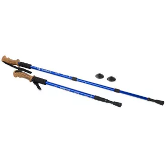 Trekingové hole Nordic Walking s ergonomickou, korkovou rukojetí, 135 cm, 2 ks