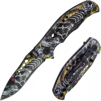 Skládací taktický nůž SKULL 20 cm