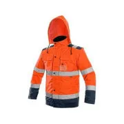 Bunda CXS LUTON, výstražná, pánská, oranžovo-modrá
