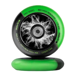 Náhradní kolečka na freestyle koloběžku MOVINO Maniac, 110 mm, Nylon, 2 ks