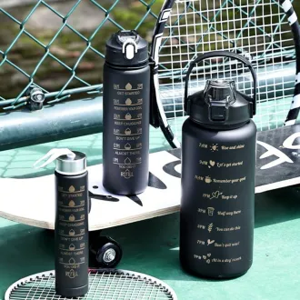 Motivační sportovní láhev 3v1, 2000 ml + 900 ml + 300 ml Motivační sportovní láhev 3v1, 2000 ml + 900 ml + 300 ml