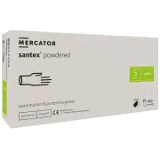 SANTEX POWDERED – Latexové pudrované rukavice tělové, 100 ks
