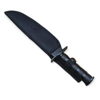 Taktický nůž MILITARY FINKA SURVIVAL 35 cm černý/stříbrný