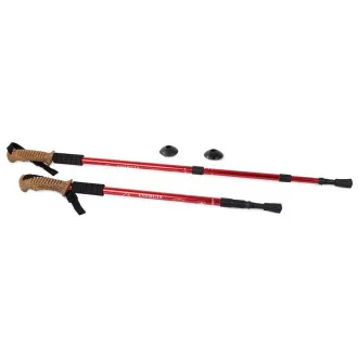 Trekingové hole Nordic Walking s korkovou rukojetí, 135 cm, 2 ks