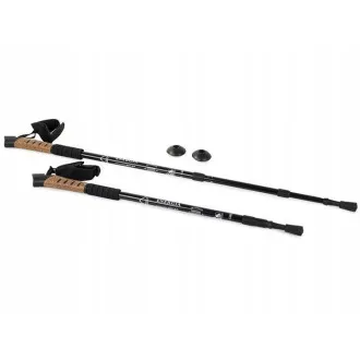 Trekingové hole Nordic Walking s korkovou rukojetí, 135 cm, 2 ks