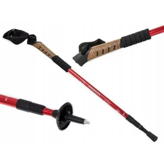 Trekingové hole Nordic Walking s korkovou rukojetí, 135 cm, 2 ks
