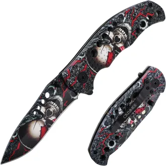 Skládací taktický nůž SKULL 20 cm