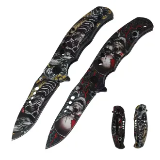 Skládací taktický nůž SKULL 20 cm