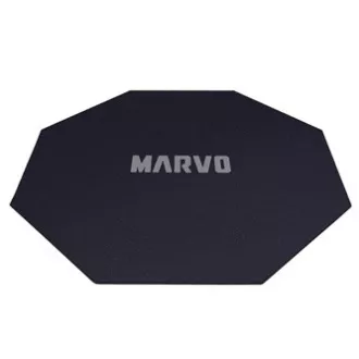 Herní, podložka pod křeslo, Marvo, GM02, 1100 x 1100 x 2 mm, černá, protiskluzová, DOPRODEJ