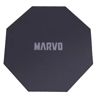 Herní, podložka pod křeslo, Marvo, GM02, 1100 x 1100 x 2 mm, černá, protiskluzová, DOPRODEJ