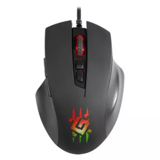 Defender Wolverine GM-700L RGB Myš drátová, černá, 12800DPI