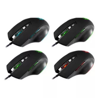 Defender Wolverine GM-700L RGB Myš drátová, černá, 12800DPI