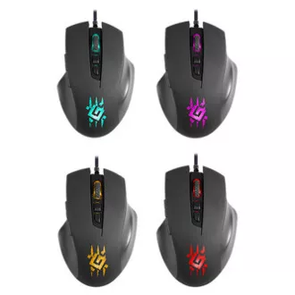 Defender Wolverine GM-700L RGB Myš drátová, černá, 12800DPI