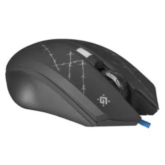 Myš drátová, Defender Forced GM-020L, černá, optická, 3200DPI Myš drátová, Defender Forced GM-020L, černá, optická, 3200DPI