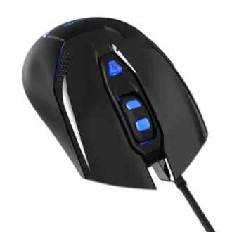 E-blue Cobra 622 Myš drátová, černá, 1600DPI, DOPRODEJ