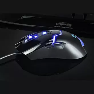 E-blue Cobra 622 Myš drátová, černá, 1600DPI, DOPRODEJ