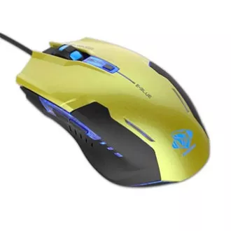 E-blue Auroza G Myš drátová, zelená, 3000DPI, DOPRODEJ