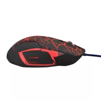 E-blue Mazer Pro Myš drátová, černo-červená, 2500DPI, e-box