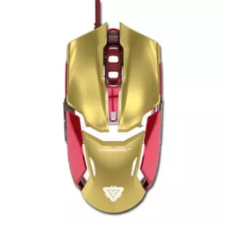 E-blue IRON MAN ARMOR EMS610 Myš drátová, zlatá, 4000DPI