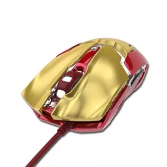 E-blue IRON MAN ARMOR EMS610 Myš drátová, zlatá, 4000DPI