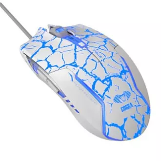 E-blue Cobra Myš drátová, bílo-modrá, 2500DPI, e-box