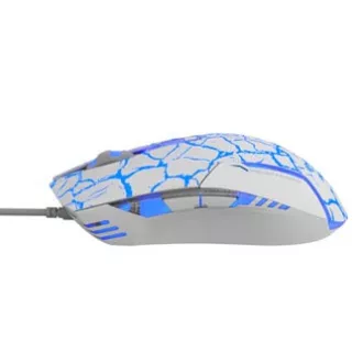 E-blue Cobra Myš drátová, bílo-modrá, 2500DPI, e-box