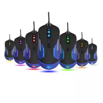 E-blue Auroza Gaming V2 Myš drátová, černá, 5000DPI, e-box