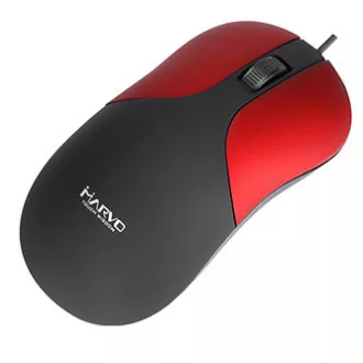 Marvo DMS002RD Myš drátová, černo-červená, 1200DPI