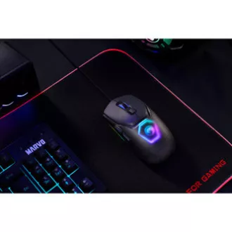 Marvo FIT LITE G1 Myš drátová, šedá, 12000DPI