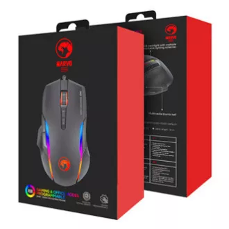 Marvo G945 Myš drátová, černá, 10000DPI