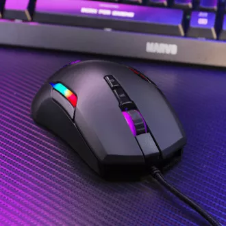 Marvo G945 Myš drátová, černá, 10000DPI