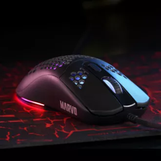 Marvo G925 Myš drátová, černá, 12000DPI