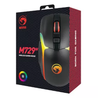 Marvo M729W PRO Myš bezdrátová, černá, 8000DPI