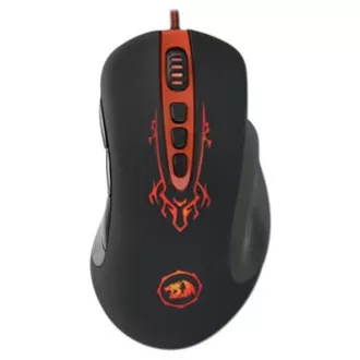 Redragon Origin Myš drátová USB, černo-červená, 4000DPI