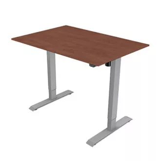 Pracovní stůl s elektricky nastavitelnou výškou 75x120cm, šedý, ergo
